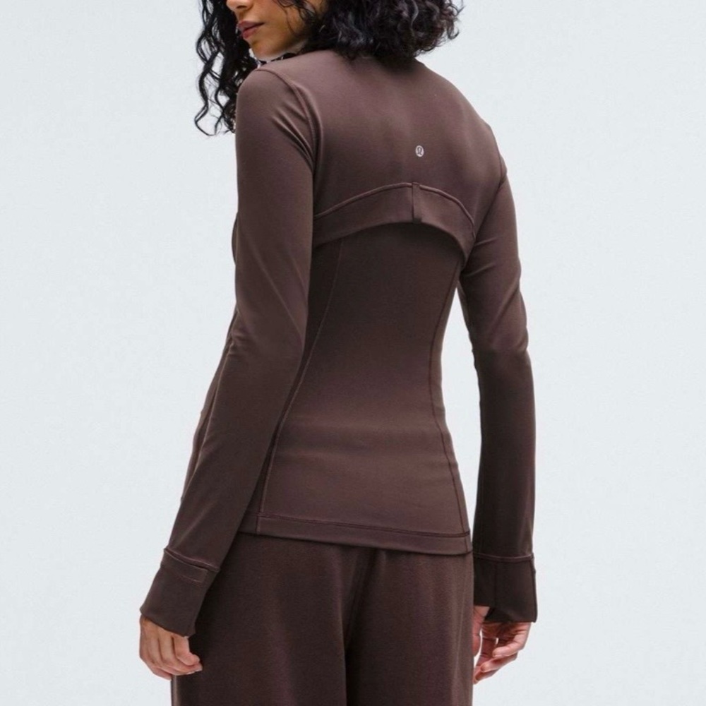 LN!🍒LULULEMON sz 14 DEFINE Jacket ESPRESSO Brown Full-Length *NULU - Picture 6 of 7